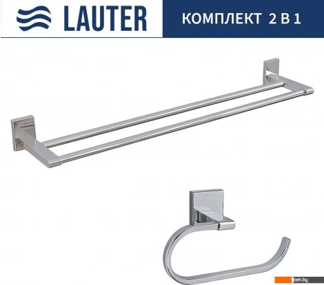  - Аксессуары для ванной и туалета Lauter 21SH8301 + 21SH8321 (Chrome, 2 предмета) - 21SH8301 + 21SH8321 (Chrome, 2 предмета)