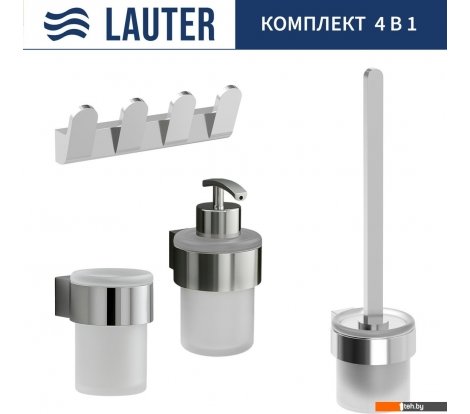  - Аксессуары для ванной и туалета Lauter 21TS3018 + 21TS3020 + 21TS3008 + 21TS3022 (Chrome, 4 предмета) - 21TS3018 + 21TS3020 + 21TS3008 + 21TS3022 (Chrome, 4 предмета)