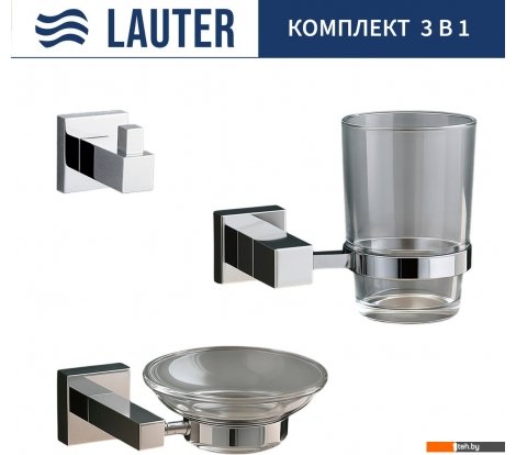  - Аксессуары для ванной и туалета Lauter 21SH6061 + 21SH6051 + 21SH6091 (Chrome, 3 предмета) - 21SH6061 + 21SH6051 + 21SH6091 (Chrome, 3 предмета)