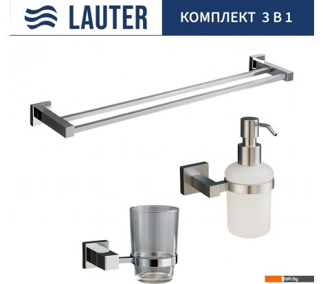  - Аксессуары для ванной и туалета Lauter 21SH6061 + 21SH6171 + 21SH6021 (Chrome, 3 предмета) - 21SH6061 + 21SH6171 + 21SH6021 (Chrome, 3 предмета)