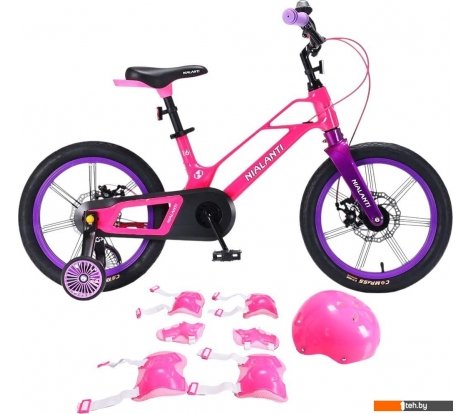  - Детские велосипеды Nialanti Magic 16 MD 2025 (розовый, с комплектом защиты, разобранный) - Magic 16 MD 2025 (розовый, с комплектом защиты, разобранный)