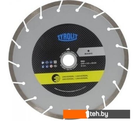  - Отрезные диски Tyrolit Basic DCU 230x2.6x22.23 34501447 - Basic DCU 230x2.6x22.23 34501447
