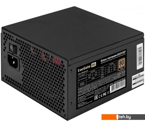  - Блоки питания ExeGate 650VSP FС EX297231RUS - 650VSP FС EX297231RUS