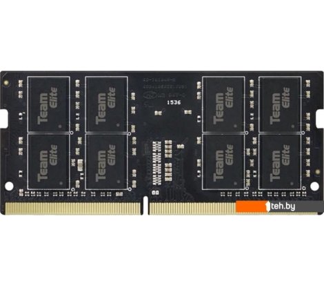  - Оперативная память Team Elite 8ГБ DDR4 SODIMM 3200МГц TED48G3200C22-S01 - Elite 8ГБ DDR4 SODIMM 3200МГц TED48G3200C22-S01