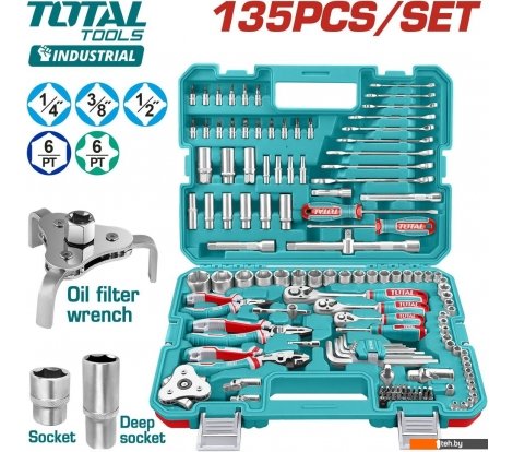  - Наборы инструментов Total THKTHP21356 (135 предметов) - THKTHP21356 (135 предметов)