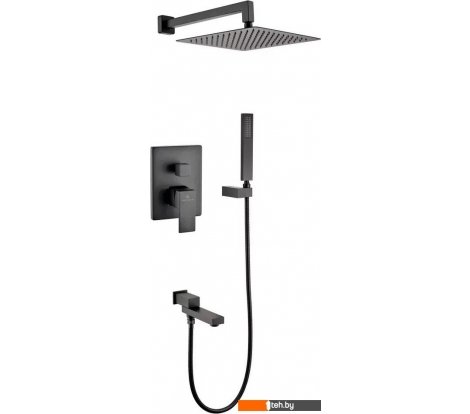  - Душевые системы и гарнитуры Grocenberg GB5089BL-1 (черный матовый) - GB5089BL-1 (черный матовый)