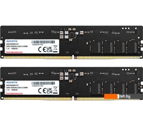  - Оперативная память ADATA 2x16ГБ DDR5 4800 МГц AD5U480016G-DT - 2x16ГБ DDR5 4800 МГц AD5U480016G-DT