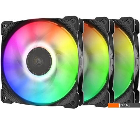  - Системы охлаждения Geometric Future Squama 2501 ARGB Triple Pack (черный) - Squama 2501 ARGB Triple Pack (черный)