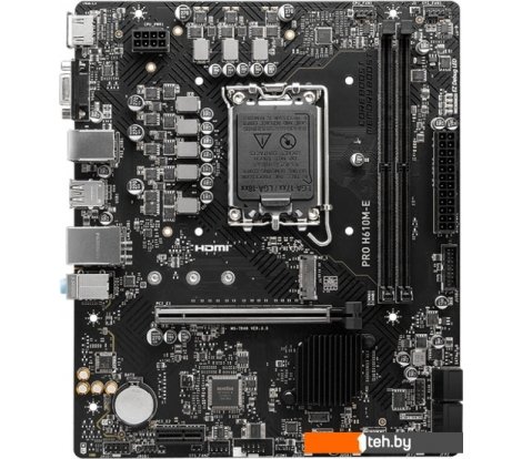  - Материнские платы MSI PRO H610M-E - PRO H610M-E