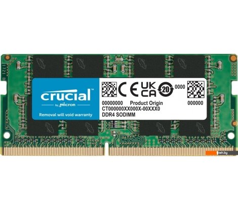  - Оперативная память Crucial Basics 8ГБ DDR4 SODIMM 3200МГц CB8GS3200 - Basics 8ГБ DDR4 SODIMM 3200МГц CB8GS3200