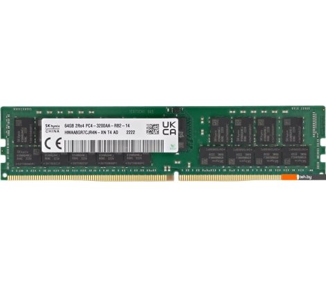  - Оперативная память Hynix 64ГБ DDR4 3200 МГц HMAA8GR7CJR4N-XN - 64ГБ DDR4 3200 МГц HMAA8GR7CJR4N-XN