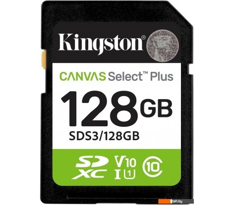  - Карты памяти Kingston Canvas Select Plus SDXC 128GB SDS3/128GB - Canvas Select Plus SDXC 128GB SDS3/128GB