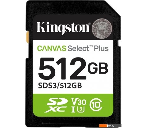  - Карты памяти Kingston Canvas Select Plus SDXC 512GB SDS3/512GB - Canvas Select Plus SDXC 512GB SDS3/512GB