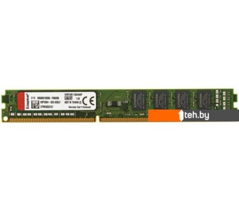  - Оперативная память Kingston ValueRAM 4GB DDR3 PC3-12800 KVR16N11S8/4WP - ValueRAM 4GB DDR3 PC3-12800 KVR16N11S8/4WP