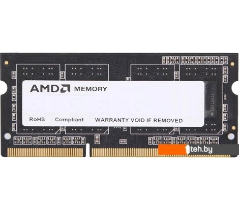  - Оперативная память AMD 8GB DDR3 SO-DIMM PC3-12800 (R538G1601S2SL-UO) - 8GB DDR3 SO-DIMM PC3-12800 (R538G1601S2SL-UO)