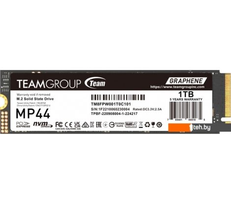  - SSD Team MP44 1TB TM8FPW001T0C101 - MP44 1TB TM8FPW001T0C101