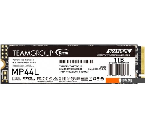  - SSD Team MP44L 1TB TM8FPK001T0C101 - MP44L 1TB TM8FPK001T0C101