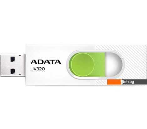  - USB Flash ADATA UV320 512GB (белый/зеленый) - UV320 512GB (белый/зеленый)