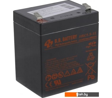  - Аккумуляторы для ИБП B.B. Battery HRC5.5-12 (12В/5.5 А·ч) - HRC5.5-12 (12В/5.5 А·ч)