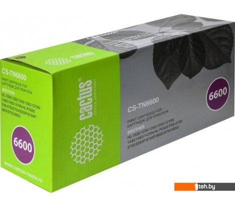  - Картриджи для принтеров и МФУ CACTUS CS-TN6600 (аналог Brother TN-6600) - CS-TN6600 (аналог Brother TN-6600)