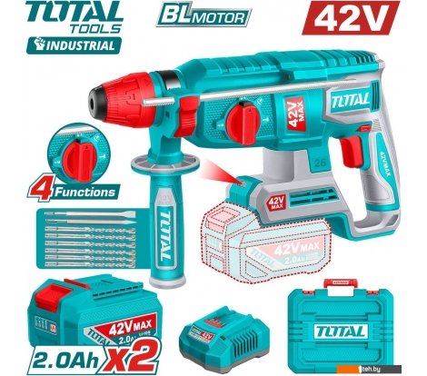  - Перфораторы Total TRHLI422682 (с 2-мя АКБ, кейс) - TRHLI422682 (с 2-мя АКБ, кейс)