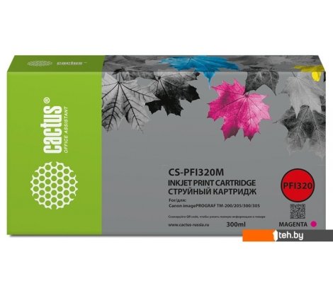  - Картриджи для принтеров и МФУ CACTUS CS-PFI320M (аналог Canon PFI320M) - CS-PFI320M (аналог Canon PFI320M)