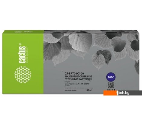  - Картриджи для принтеров и МФУ CACTUS CS-EPT01C100 (аналог Epson T01C1) - CS-EPT01C100 (аналог Epson T01C1)