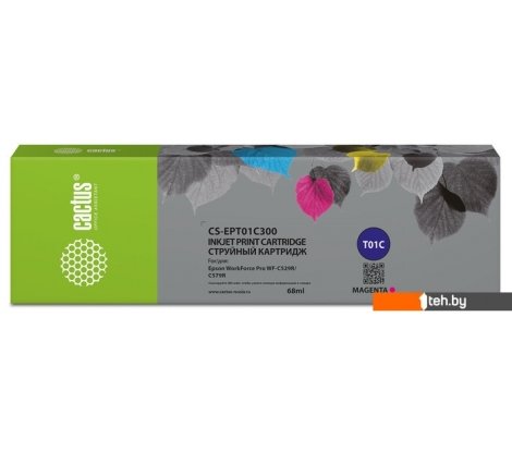  - Картриджи для принтеров и МФУ CACTUS CS-EPT01C300 (аналог Epson T01C3) - CS-EPT01C300 (аналог Epson T01C3)