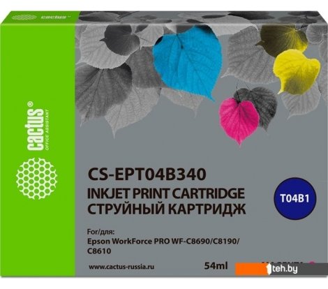  - Картриджи для принтеров и МФУ CACTUS CS-EPT04B340 (аналог Epson EPT04B340) - CS-EPT04B340 (аналог Epson EPT04B340)