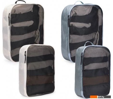  - Женские и мужские сумки Thule Packing Cube 2*M+2*L с сеткой 3205580 TPCS205POND/W (белый/голубой) - Packing Cube 2*M+2*L с сеткой 3205580 TPCS205POND/W (белый/голубой)
