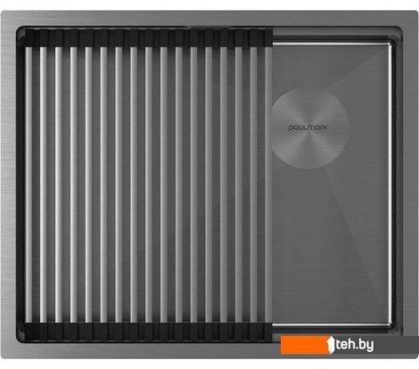  - Кухонные мойки Paulmark Next-Pro 54 Uni PM705445-GM (черный/вороненая сталь) - Next-Pro 54 Uni PM705445-GM (черный/вороненая сталь)