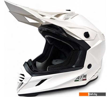  - Мотошлемы AIM RH855 Fiber Glass RH855-007-L (L, белый глянец) - RH855 Fiber Glass RH855-007-L (L, белый глянец)
