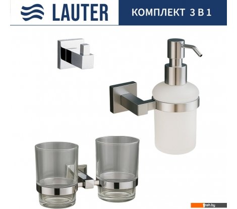  - Аксессуары для ванной и туалета Lauter 21SH6081 + 21SH6171 + 21SH6091 (Chrome, 3 предмета) - 21SH6081 + 21SH6171 + 21SH6091 (Chrome, 3 предмета)