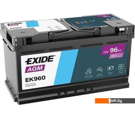  - Автомобильные аккумуляторы Exide Start-Stop AGM EK960 (96 А·ч) - Start-Stop AGM EK960 (96 А·ч)