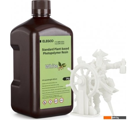  - Расходные материалы и аксессуары для 3D-печати Elegoo PlantBased 2кг (белый) - PlantBased 2кг (белый)