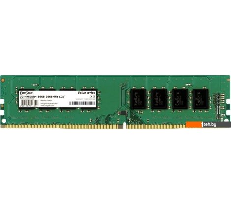  - Оперативная память ExeGate 16GB DDR4 PC4-21300 EX283083RUS - 16GB DDR4 PC4-21300 EX283083RUS