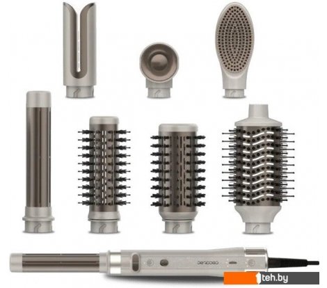  - Стайлеры Cecotec CeramicCare 8 в 1 AirGlam Gyro Champagne 112528 - CeramicCare 8 в 1 AirGlam Gyro Champagne 112528