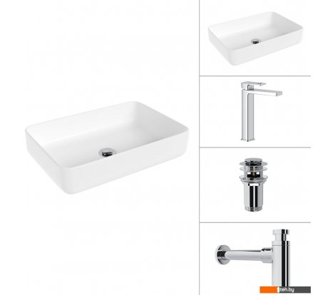  - Умывальники Lauter 21487-50+Cascade 21СК0655C+сифон 21635CH+дон.клапан 21190CH (хром) - 21487-50+Cascade 21СК0655C+сифон 21635CH+дон.клапан 21190CH (хром)