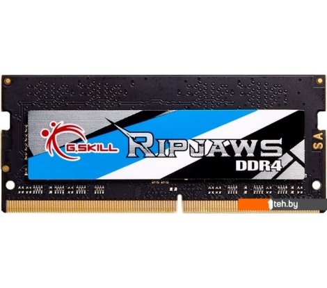  - Оперативная память G.Skill Ripjaws 16GB DDR4 SODIMM PC4-25600 F4-3200C22S-16GRS - Ripjaws 16GB DDR4 SODIMM PC4-25600 F4-3200C22S-16GRS