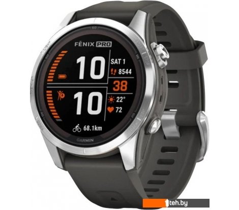  - Умные часы и браслеты Garmin Fenix 7S Pro Solar (серебро/графит) - Fenix 7S Pro Solar (серебро/графит)