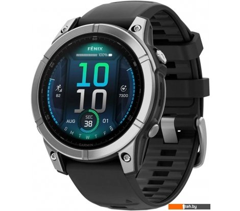  - Умные часы и браслеты Garmin Fenix E 47мм (нержавеющая сталь, черный силиконовый ремешок) - Fenix E 47мм (нержавеющая сталь, черный силиконовый ремешок)