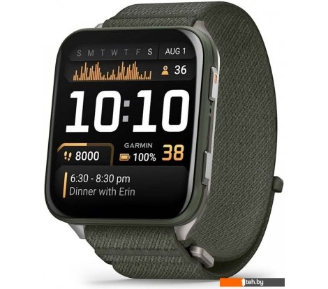  - Умные часы и браслеты Garmin Venu X1 (титановый/зеленый) - Venu X1 (титановый/зеленый)