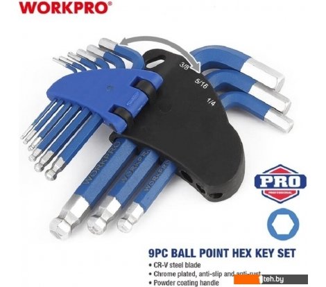 - Наборы инструментов Workpro WP222010 (9 предметов) - WP222010 (9 предметов)