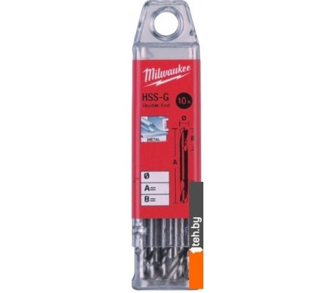  - Сверла, буры, зенкеры Milwaukee 4932352226 10 предметов - 4932352226 10 предметов