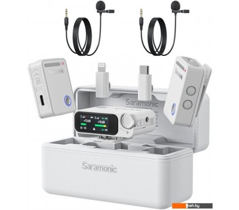  - Микрофоны Saramonic Ultra (c 2 петличными микрофонами, белый) - Ultra (c 2 петличными микрофонами, белый)