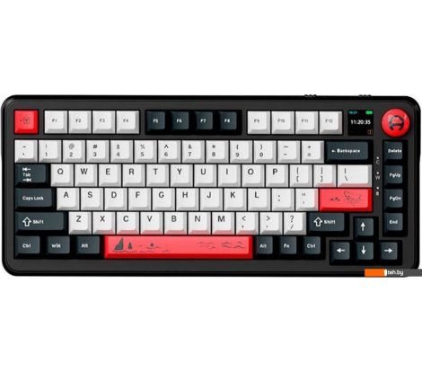  - Клавиатуры Ajazz AK820 Max Plus (черный/белый/красный, Ajazz Mute) - AK820 Max Plus (черный/белый/красный, Ajazz Mute)