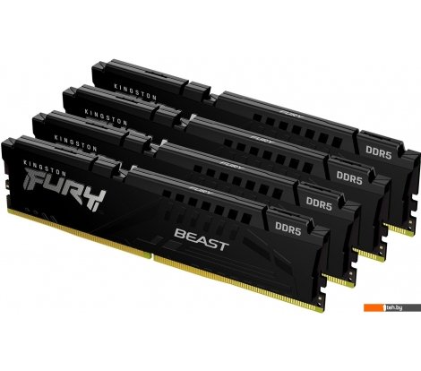  - Оперативная память Kingston FURY Beast 4x16ГБ DDR5 5600МГц KF556C40BBK4-64 - FURY Beast 4x16ГБ DDR5 5600МГц KF556C40BBK4-64