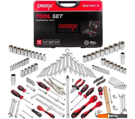  - Наборы инструментов Disen DS41421-5 (142 предмета) - DS41421-5 (142 предмета)