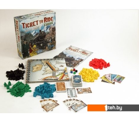  - Настольные игры Days of Wonder Ticket to Ride: Европа (Билет на поезд: Европа) - Ticket to Ride: Европа (Билет на поезд: Европа)