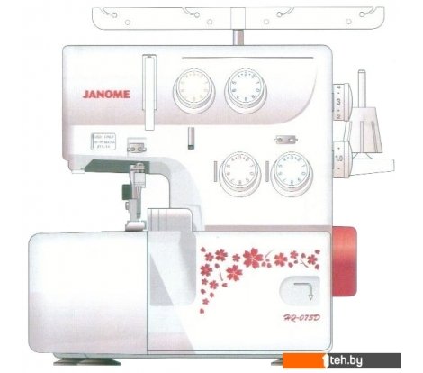  - Оверлоки и распошивальные машины Janome HQ-075D - HQ-075D